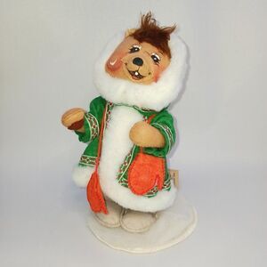 Annalee Christmas Bear Felt Plush Figurine- Large 